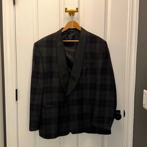 Ralph Lauren plaid wool blazer